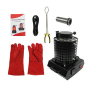 DURAFORCE 3KG Melting Furnace 1400W 110V Fit For Gold Silver Refining Casting Furnace