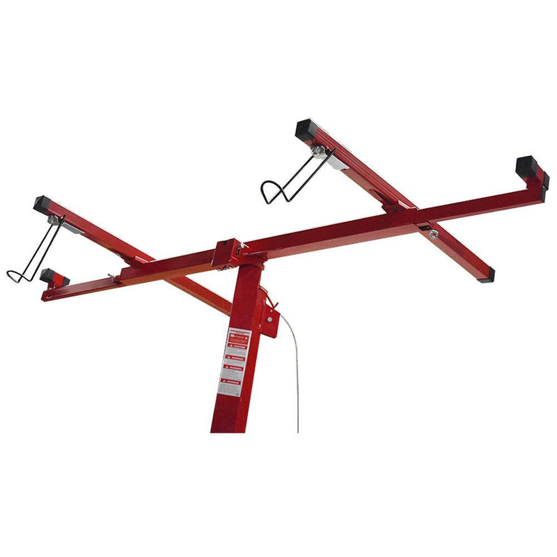 DURAFORCE 16FT Drywall Lifter Panel Hoist Jack Rolling Caster Construction 150lbs W/ Wheel