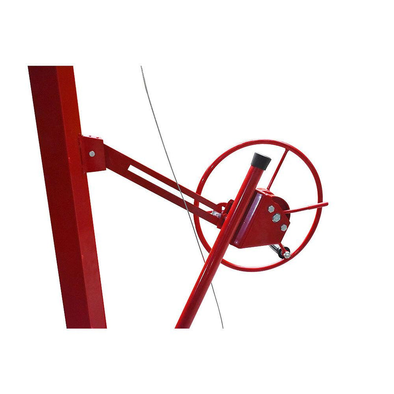 DURAFORCE 16FT Drywall Lifter Panel Hoist Jack Rolling Caster Construction 150lbs W/ Wheel