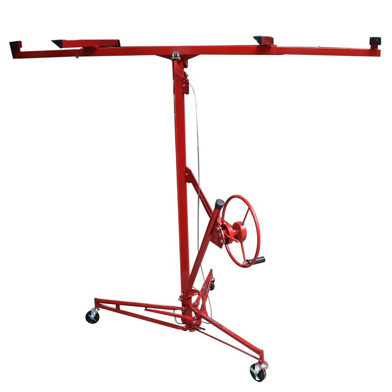 DURAFORCE 16 FT Drywall Lift Plasterboard Panel Rolling Lifter Lockable 150 Lbs