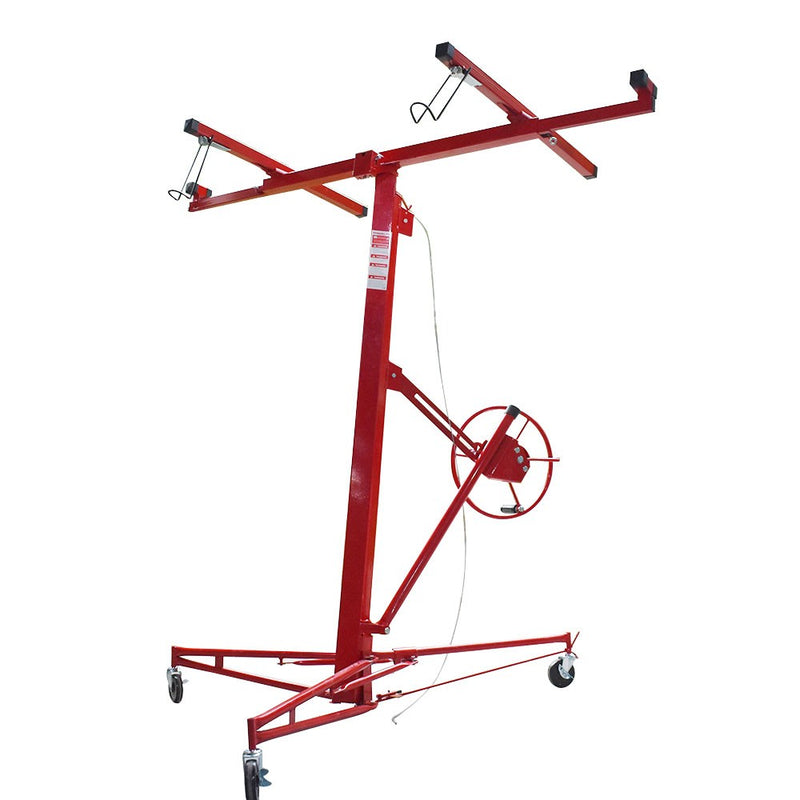 DURAFORCE 16 Ft Drywall Lift Plasterboard Panel Sheetrock Hoist Lifter Carrier Safety Lock