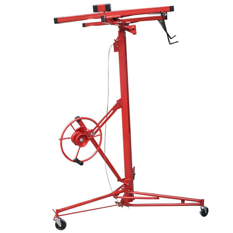 DURAFORCE 16 Ft Drywall Lift Plasterboard Panel Sheetrock Hoist Lifter Carrier Safety Lock