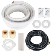 DURAFORCE Install Kit For Mini Split Heat Pump Systems 3/8*5/8 Inch*50Ft With Accessories