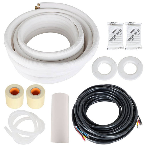 DURAFORCE Install Kit For Mini Split Heat Pump Systems 3/8*5/8 Inch*50Ft With Accessories