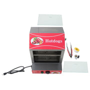DURAFORCE 2-Tier Hot Dog Hut Steamer with Precise Temp Control & Bun Warmer 27L