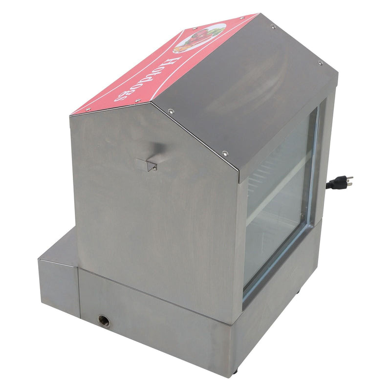 DURAFORCE 2-Tier Hot Dog Hut Steamer with Precise Temp Control & Bun Warmer 27L