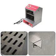 DURAFORCE 2-Tier Hot Dog Hut Steamer with Precise Temp Control & Bun Warmer 27L