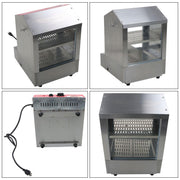DURAFORCE 2-Tier Hot Dog Hut Steamer with Precise Temp Control & Bun Warmer 27L