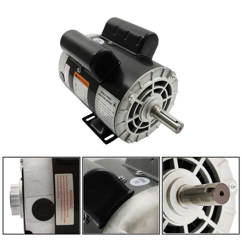 DURAFORCE 5 HP SPL 1 Phase 3450RPM Electric Air Compressor Duty Motor 56HZ 7/8" Shaft New
