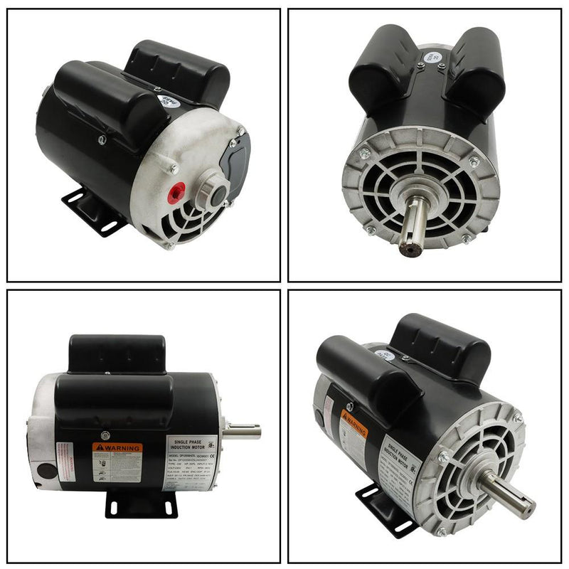 DURAFORCE 5 HP SPL 1 Phase 3450RPM Electric Air Compressor Duty Motor 56HZ 7/8" Shaft New
