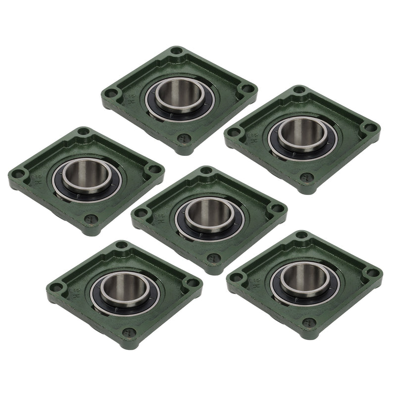 DURAFORCE UCF212-39 Pillow Block Bearing 2-7/16" Bore 4Bolt Solid Base Self-Aligning 6 Pcs