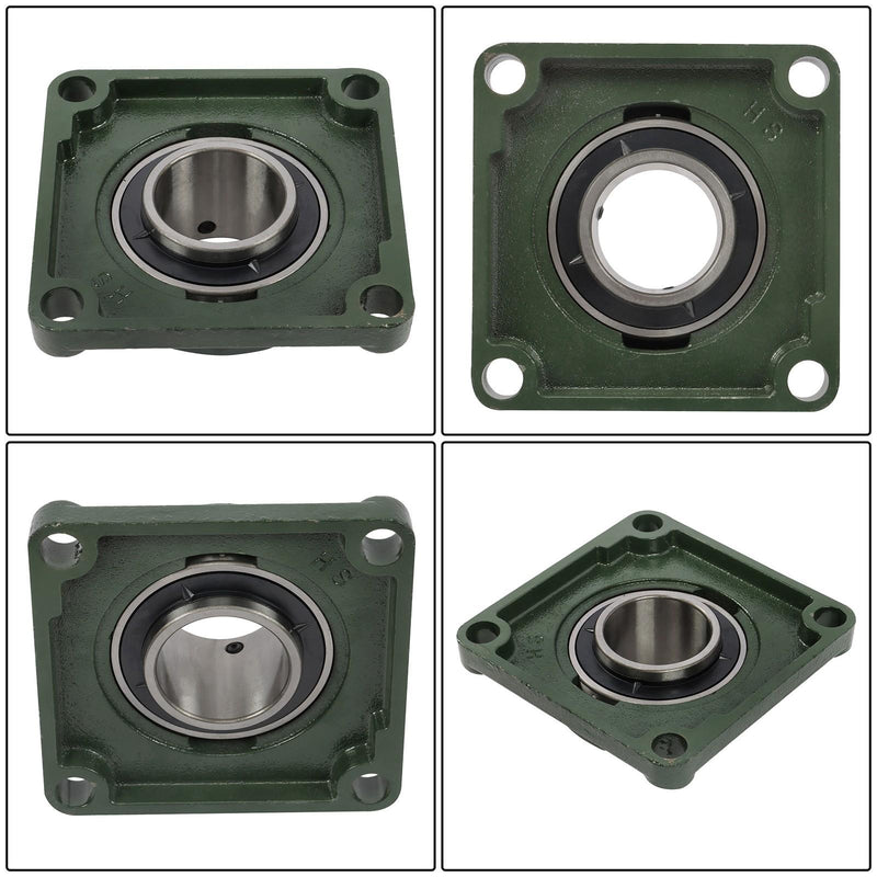 DURAFORCE UCF212-39 Pillow Block Bearing 2-7/16" Bore 4Bolt Solid Base Self-Aligning 6 Pcs