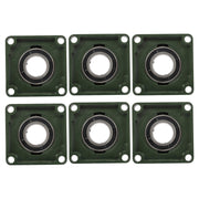 DURAFORCE UCF212-39 Pillow Block Bearing 2-7/16" Bore 4Bolt Solid Base Self-Aligning 6 Pcs