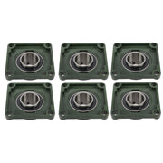 DURAFORCE UCF212-39 Pillow Block Bearing 2-7/16" Bore 4Bolt Solid Base Self-Aligning 6 Pcs