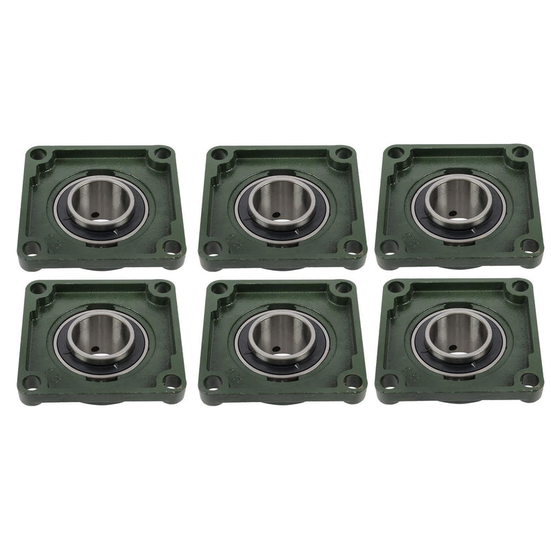 DURAFORCE UCF212-39 Pillow Block Bearing 2-7/16" Bore 4Bolt Solid Base Self-Aligning 6 Pcs
