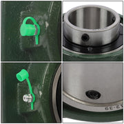 DURAFORCE UCF212-39 Pillow Block Bearing 2-7/16" Bore 4Bolt Solid Base Self-Aligning 6 Pcs