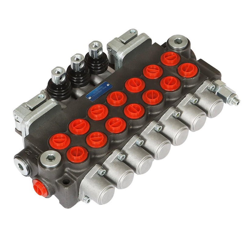DURAFORCE 11GPM Hydraulic Directional Control Valve 7Spool 2JOYSTICK 40L BSPP Port