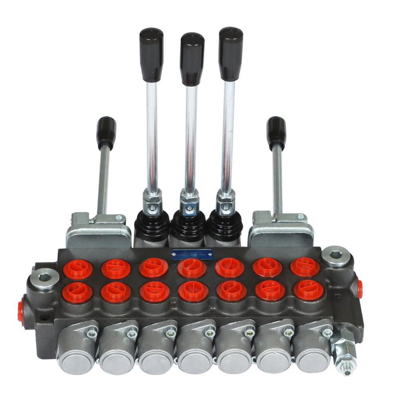 DURAFORCE 11GPM Hydraulic Directional Control Valve 7Spool 2JOYSTICK 40L BSPP Port
