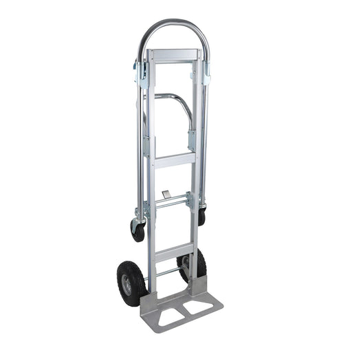 DURAFORCE 2 In 1 Folding Trolley 1000Lb Aluminum Hand Truck Convertible Folding Dolly Cart
