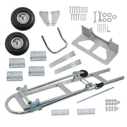 DURAFORCE 2 In 1 Folding Trolley 1000Lb Aluminum Hand Truck Convertible Folding Dolly Cart