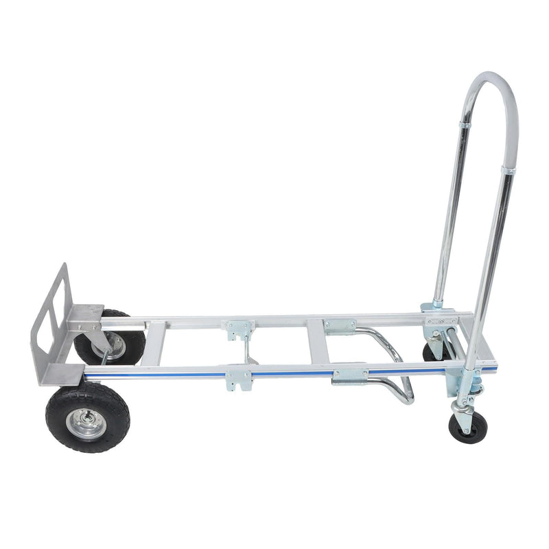 DURAFORCE 2 In 1 Folding Trolley 1000Lb Aluminum Hand Truck Convertible Folding Dolly Cart