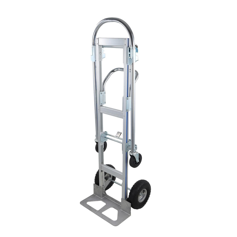 DURAFORCE 2 In 1 Folding Trolley 1000Lb Aluminum Hand Truck Convertible Folding Dolly Cart