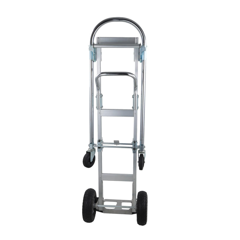 DURAFORCE 2 In 1 Folding Trolley 1000Lb Aluminum Hand Truck Convertible Folding Dolly Cart