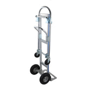 DURAFORCE 2 In 1 Folding Trolley 1000Lb Aluminum Hand Truck Convertible Folding Dolly Cart