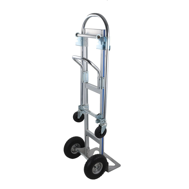 DURAFORCE 2 In 1 Folding Trolley 1000Lb Aluminum Hand Truck Convertible Folding Dolly Cart