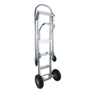 DURAFORCE 2 In 1 Folding Trolley 1000Lb Aluminum Hand Truck Convertible Folding Dolly Cart