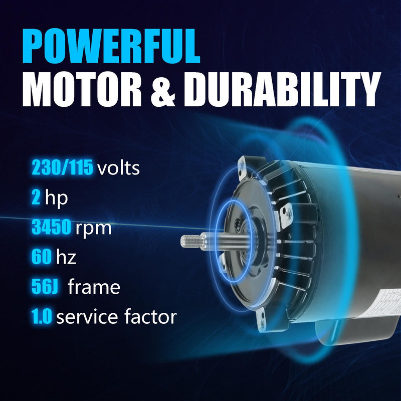 DURAFORCE 56J 2HP Pool Pump Inground UST1202 SP2615X20 Pool Pump Motor Swimming Pool Pump