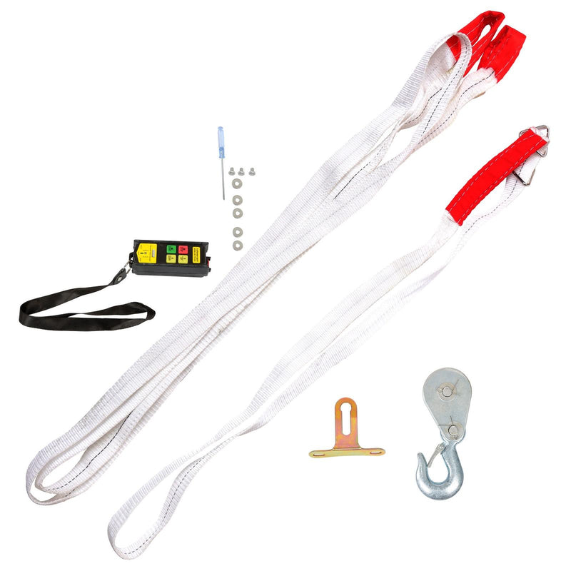 DURAFORCE 2200lbs Wireless Remote Control 328ft/100m PA1000 Mini Electric Hoist 1600W 110V