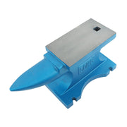 DURAFORCE Forged Steel 50kg 110Lb Blacksmith Anvil Heat Treated Long Round Horn Horn Anvil