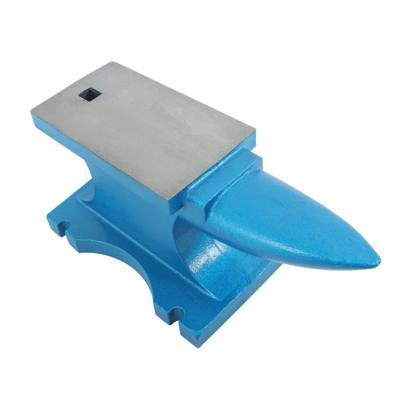 DURAFORCE Forged Steel 50kg 110Lb Blacksmith Anvil Heat Treated Long Round Horn Horn Anvil