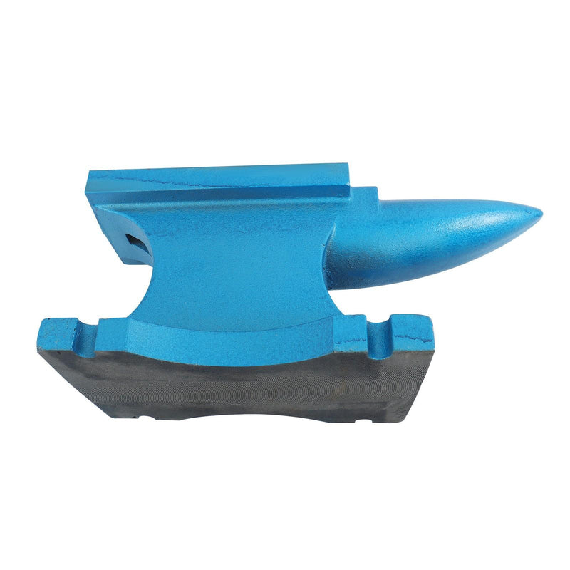 DURAFORCE Forged Steel 50kg 110Lb Blacksmith Anvil Heat Treated Long Round Horn Horn Anvil