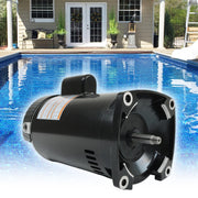 DURAFORCE 2HP Square Flange Pool Pump Motor Threaded Shaft Swimming Pool Pump B2855 230V