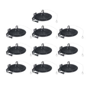 DURAFORCE 10 Pcs 100W UFO High Bay Light LED Industrial Commercial Shop Light Fixtures