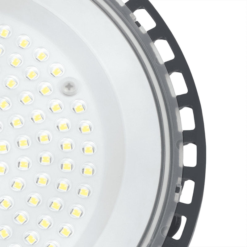DURAFORCE 10 Pcs 100W UFO High Bay Light LED Industrial Commercial Shop Light Fixtures
