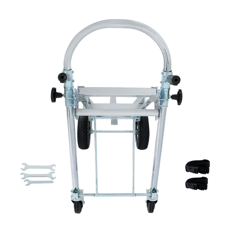 DURAFORCE Folding Dolly Cart 1000lbs Capacity Aluminum Hand Truck Folding Trolley 4in1