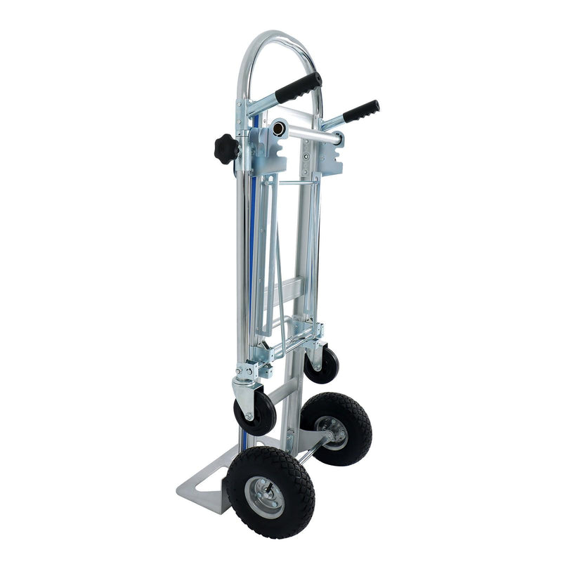 DURAFORCE Folding Dolly Cart 1000lbs Capacity Aluminum Hand Truck Folding Trolley 4in1