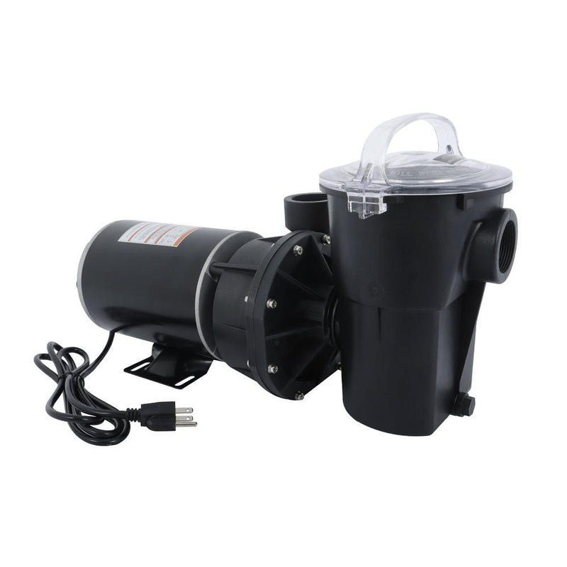 DURAFORCE 1 HP W3SP1580 Black Heavy-Duty Motor Above Ground Swimming Pool Pump With Cord