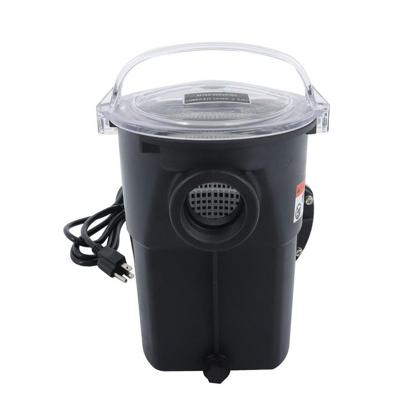 DURAFORCE 1 HP W3SP1580 Black Heavy-Duty Motor Above Ground Swimming Pool Pump With Cord
