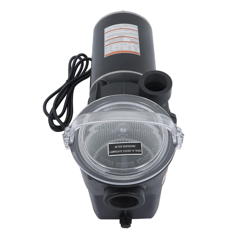 DURAFORCE 1 HP W3SP1580 Black Heavy-Duty Motor Above Ground Swimming Pool Pump With Cord