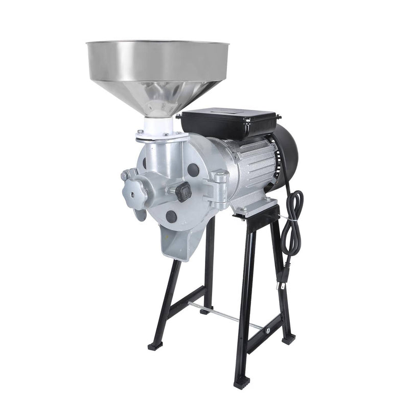 DURAFORCE Electric Dry & Wet Grain Mill Grinder 1500W Corn Wheat Cereal With Funnel 110V