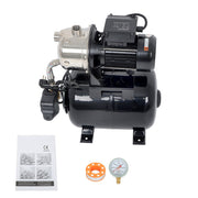 DURAFORCE 1320GPH Shallow Well Pump Stainless Steel Pump With Pressure Tank 1.6HP 115V