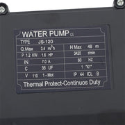 DURAFORCE 1320GPH Shallow Well Pump Stainless Steel Pump With Pressure Tank 1.6HP 115V