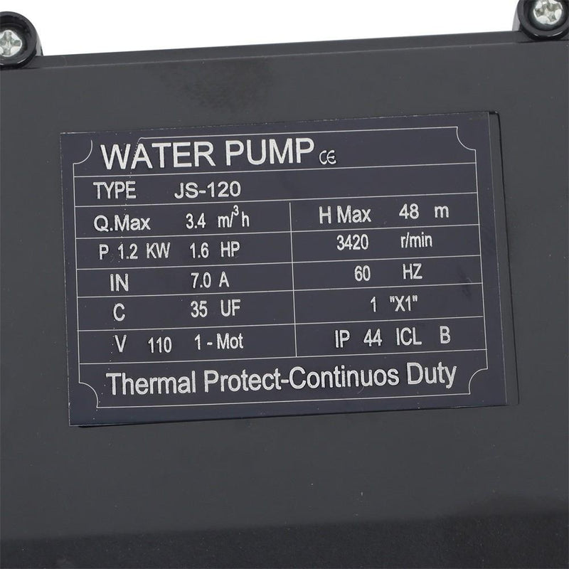 DURAFORCE 1320GPH Shallow Well Pump Stainless Steel Pump With Pressure Tank 1.6HP 115V