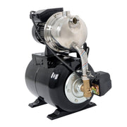 DURAFORCE 1320GPH Shallow Well Pump Stainless Steel Pump With Pressure Tank 1.6HP 115V
