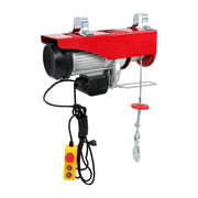 DURAFORCE 1600W 110V 2200lbs 14ft Crane Winch Wired Remote Control Mini Electric Hoist
