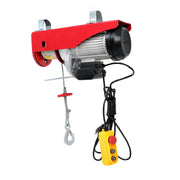 DURAFORCE 1600W 110V 2200lbs 14ft Crane Winch Wired Remote Control Mini Electric Hoist